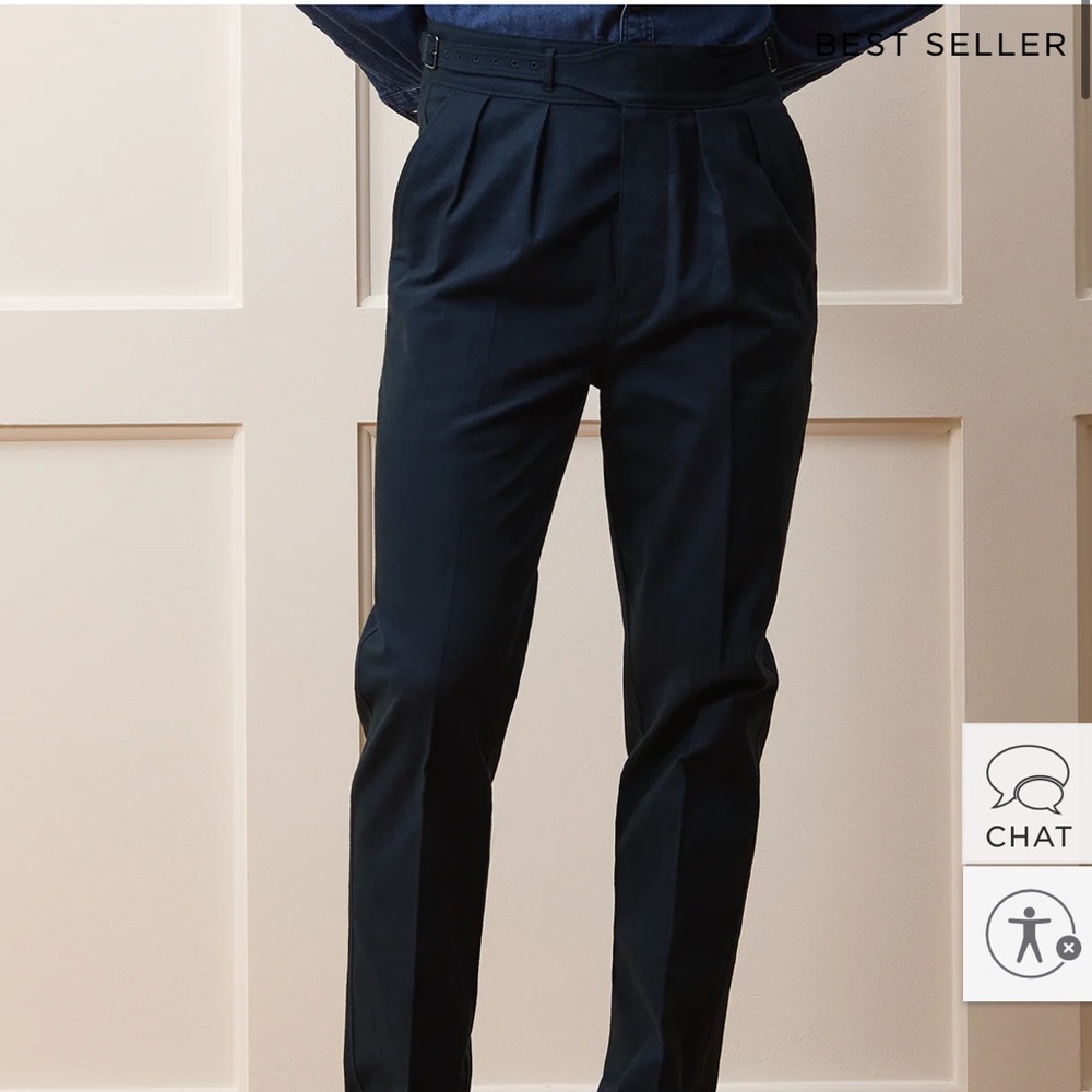 Todd Snyder Gurkha Pants Men's Size 29x32 100% Cotton Navy